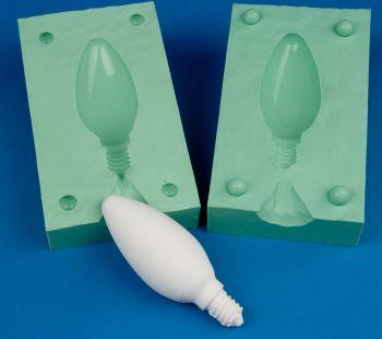 Kerzenform Giessform Glühbirne Gewinde E14 Kerzenform Giessform Glühbirne Gewinde E14