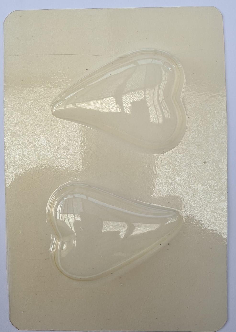 Bougies Giessform Tropfenherz S klein Kunststoff transparent lebensmittelgeeignet