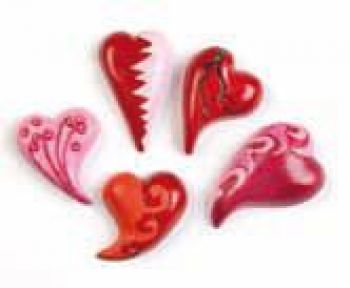 Relief Form Herzen geschwungen Relief Form Herzen geschwungen