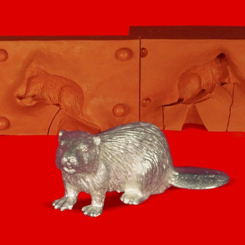 Zinn Giessform Biber - Silikonform hitzebeständig - benötigt ca. 165g Reinzinn Zinn Giessform Biber - Silikonform hitzebeständig - benötigt ca. 165g Reinzinn