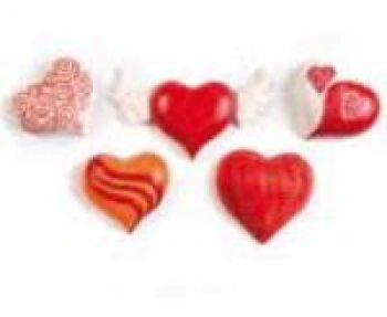 Relief Form Herzen verziert Relief Form Herzen verziert