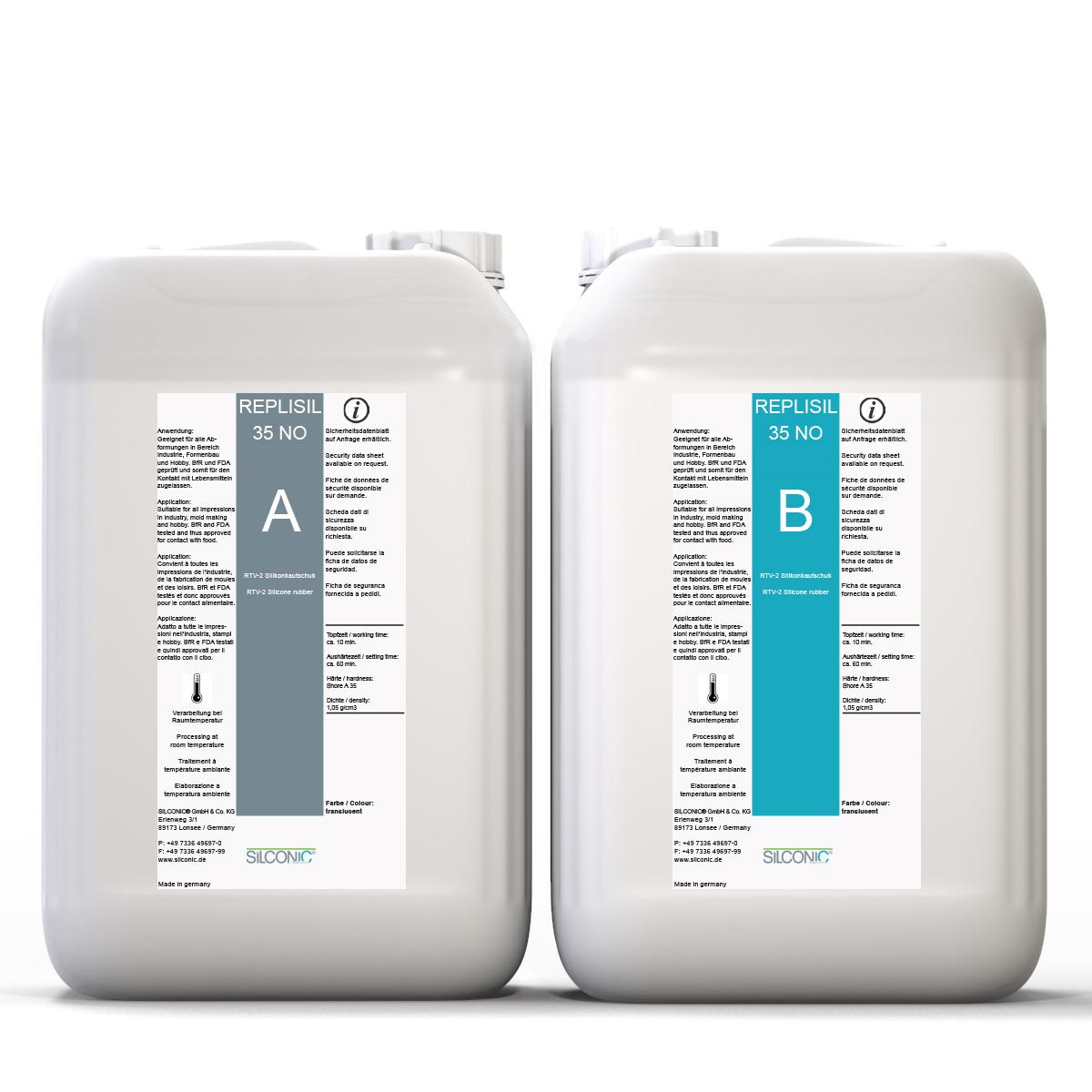 REPLISIL 35 NO Lebensmittel transluzent SET - Größe: 12kg (2x6kg) REPLISIL 35 NO Lebensmittel transluzent SET - Größe: 12kg (2x6kg)