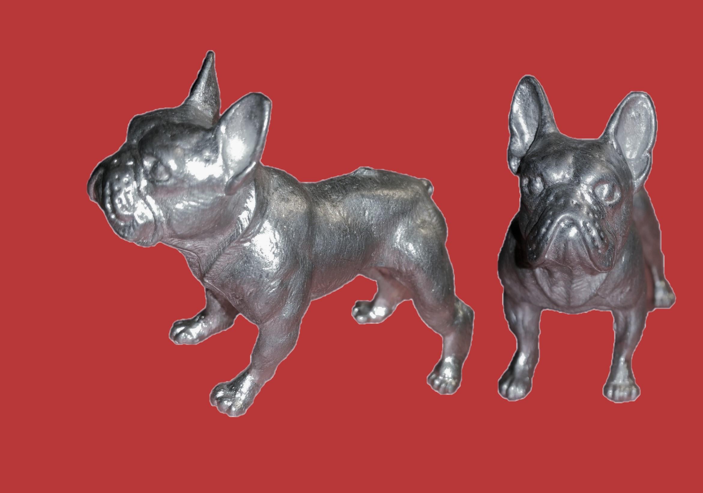 Zinn Giessform Englische Bulldogge Silikonform hitzebeständig  - benötigt ca. 220g Reinzinn