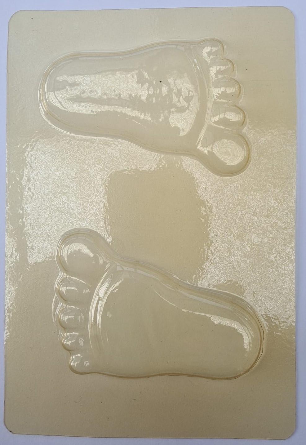 Bougies Giessform Füße klein Kunststoff transparent lebensmittelgeeignet
