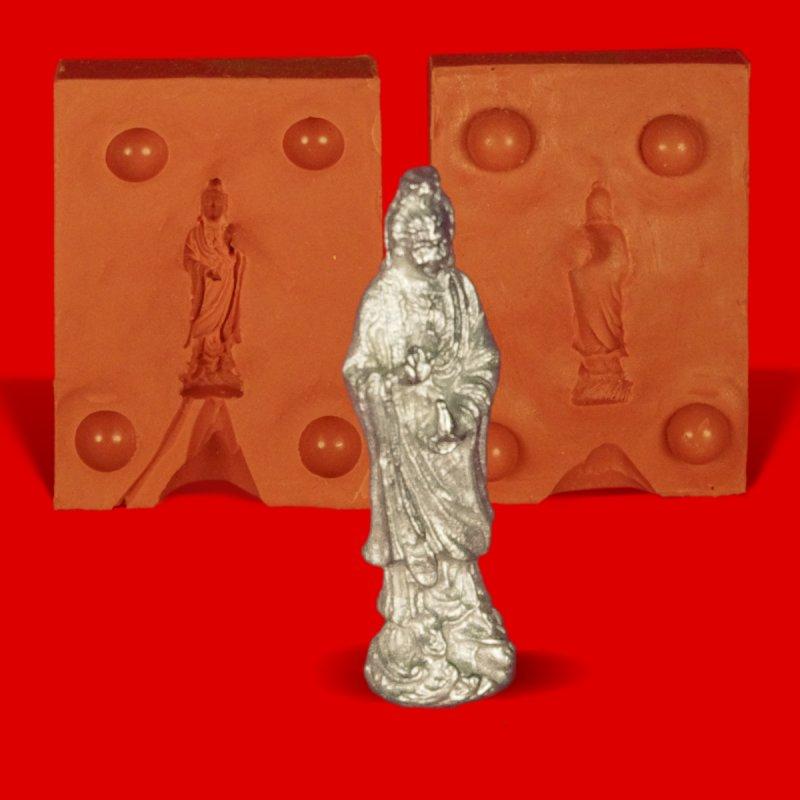 Zinn Giessform Buddhistischer Mönch - Silikonform hitzebeständig - benötigt ca. 10g Rinzinn Zinn Giessform Buddhistischer Mönch - Silikonform hitzebeständig - benötigt ca. 10g Rinzinn