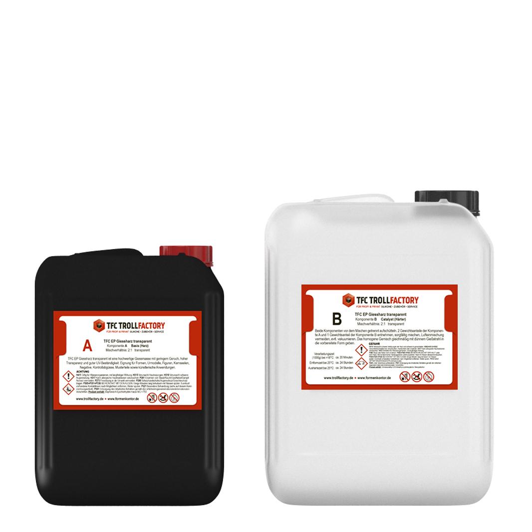 TFC EP Giessharz Epoxidharz klar transparent 2:1 - Größe: 15 kg (10kg A + 5kg B) TFC EP Giessharz Epoxidharz klar transparent 2:1 - Größe: 15 kg (10kg A + 5kg B)