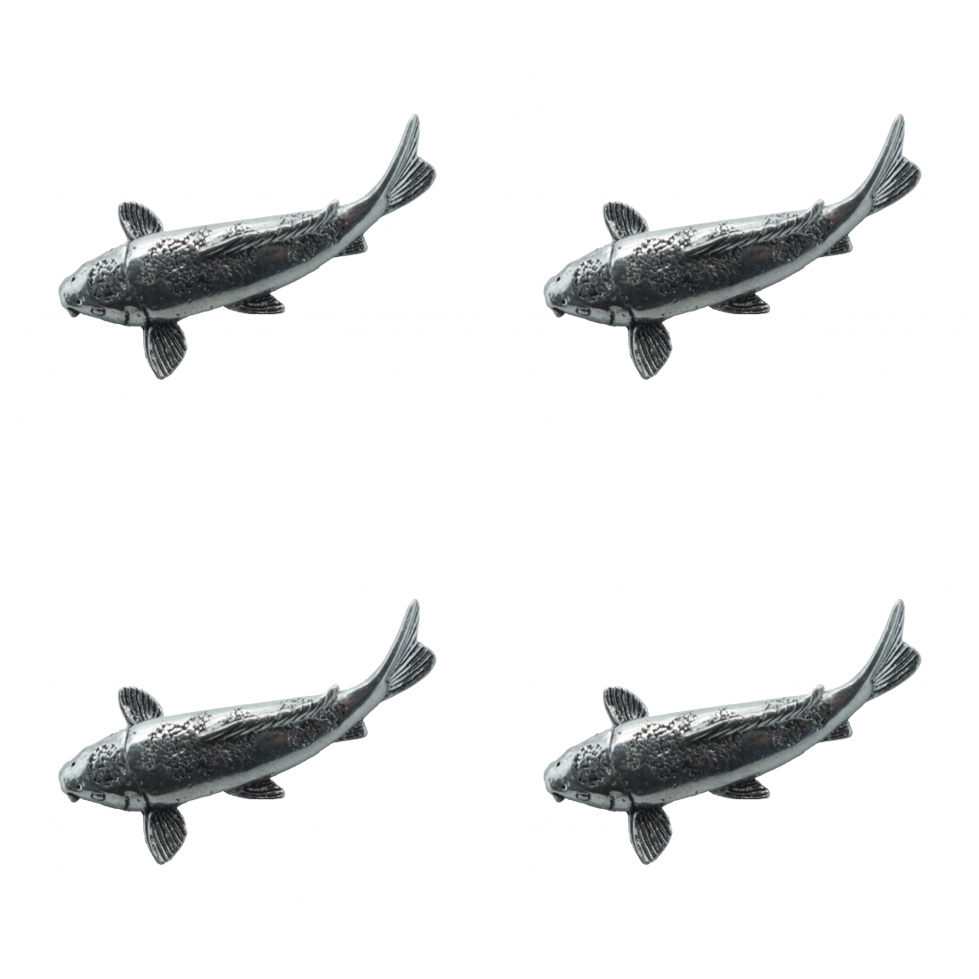 4 x Pin Anstecker Badge Koi Länge 4cm Breite 1cm