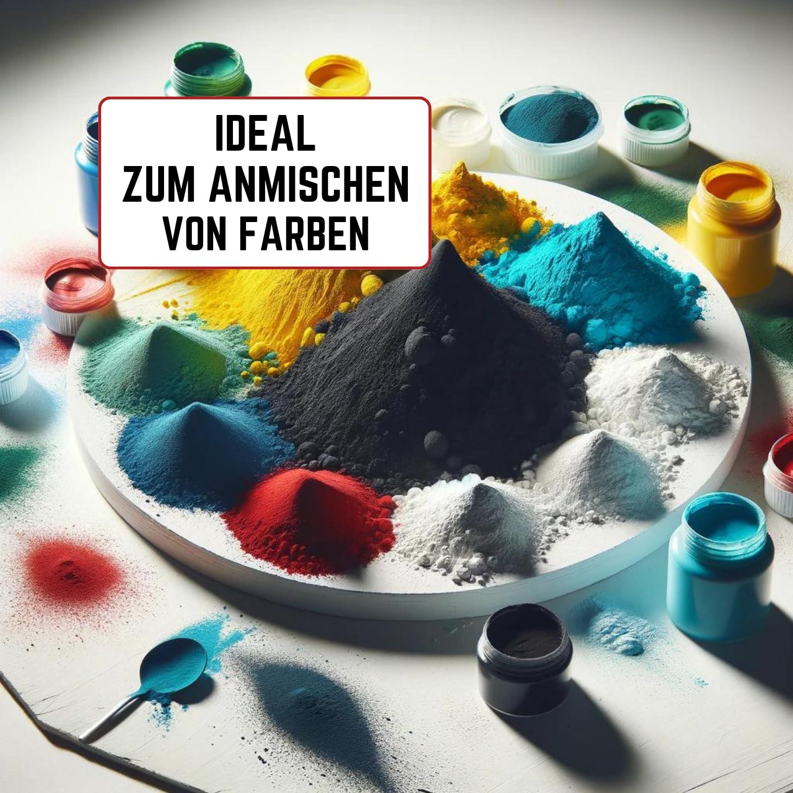 Set 7 x TFC Farbpigment Oxid je 50 g schwarz braun, grün, hellblau, ziegelrot, gelb, weiß