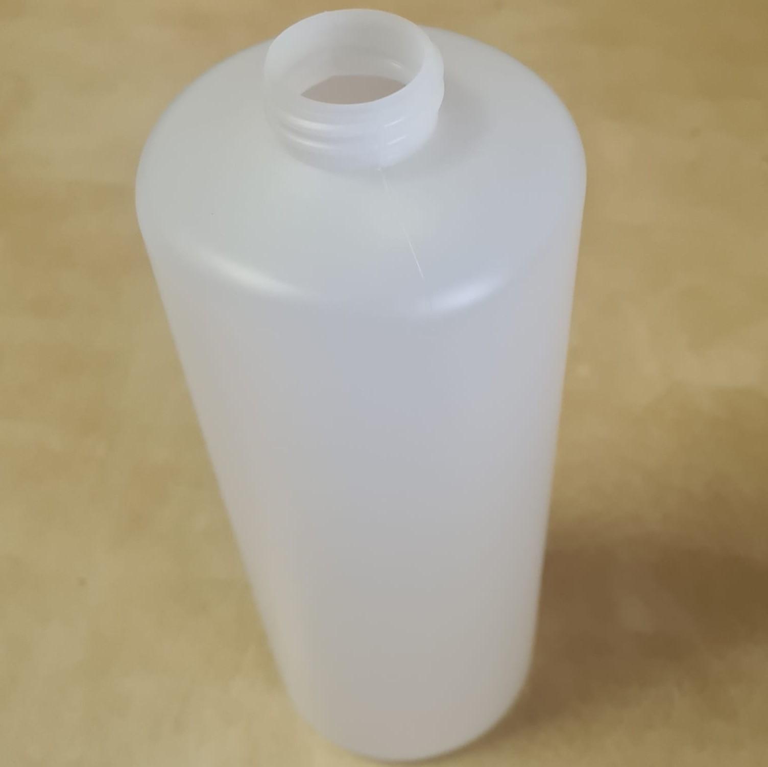 Leerflasche rund HDPE 132 x 1000ml ohne Deckel/Verschluss, 32mm Gewinde 