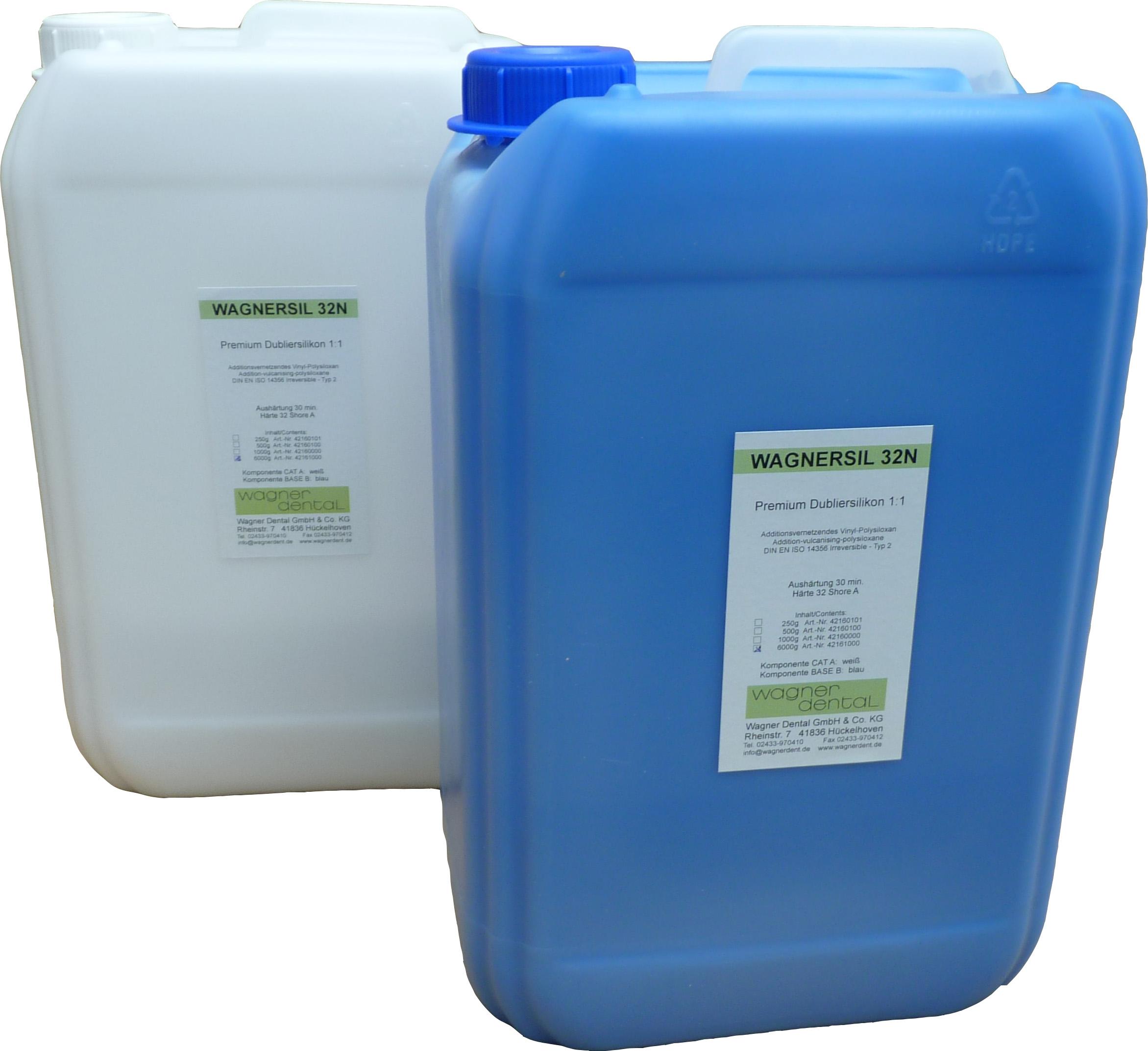 Wagnersil Premium 32 N blau Shore 32 EFZ 30 min 1:1 - Größe: 12kg (2x6kg)