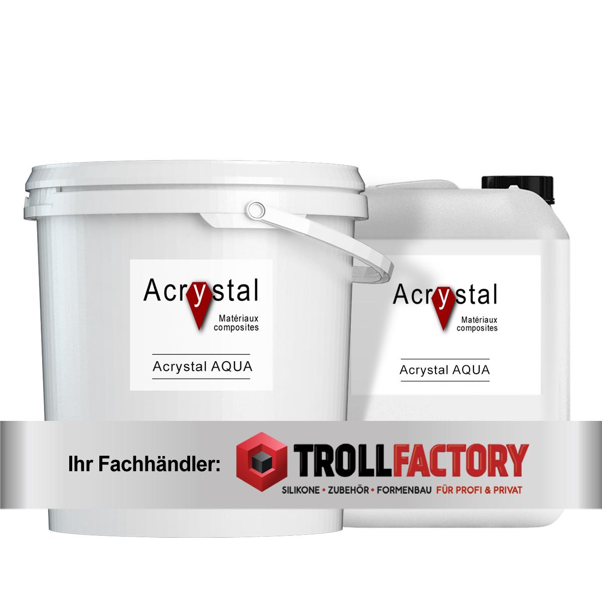 Acrystal AQUA Set Harz + Pulver 1:7 - Größe: 24kg (3kg+21kg) 