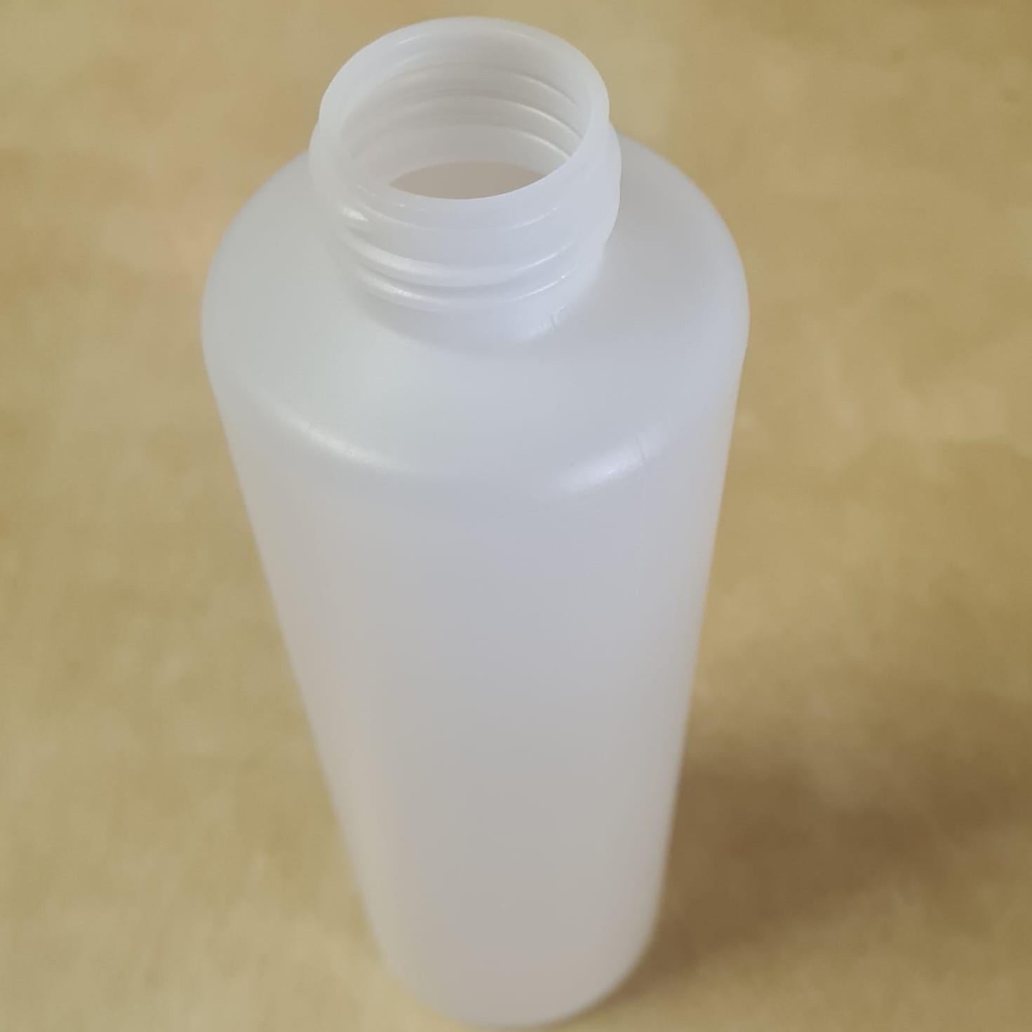 Leerflasche rund HDPE 240 x 500ml ohne Deckel/Verschluss, 32mm Gewinde