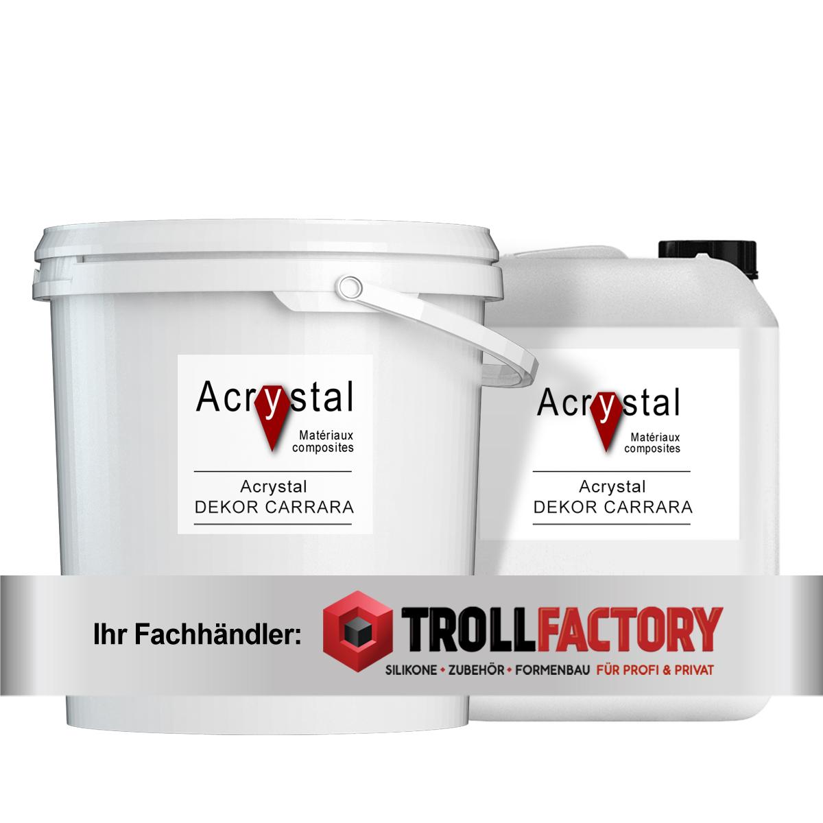 ACRYSTAL Dekor CARRARA Acrylharz auf Wasserbasis Set PRIMA + Carrara - Größe: 1,2kg (0,2kg + 1kg) ACRYSTAL Dekor CARRARA Acrylharz auf Wasserbasis Set PRIMA + Carrara - Größe: 1,2kg (0,2kg + 1kg)