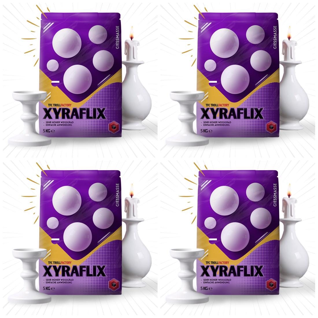 TFC Xyraflix Giessmasse weiss 3:1 - Größe: 20 kg (4 x 5 kg)