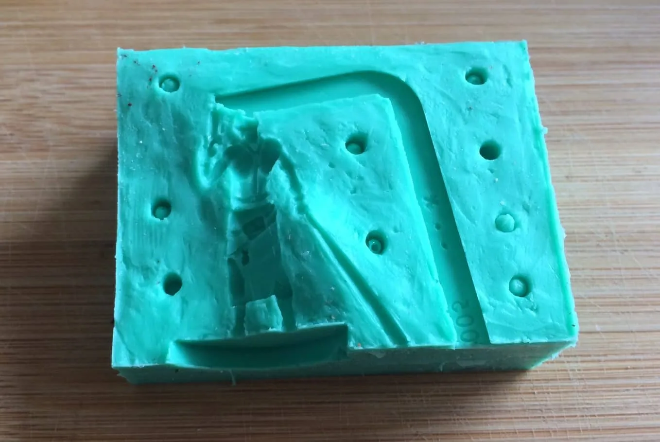 Silikonform einer Miniaturfigur