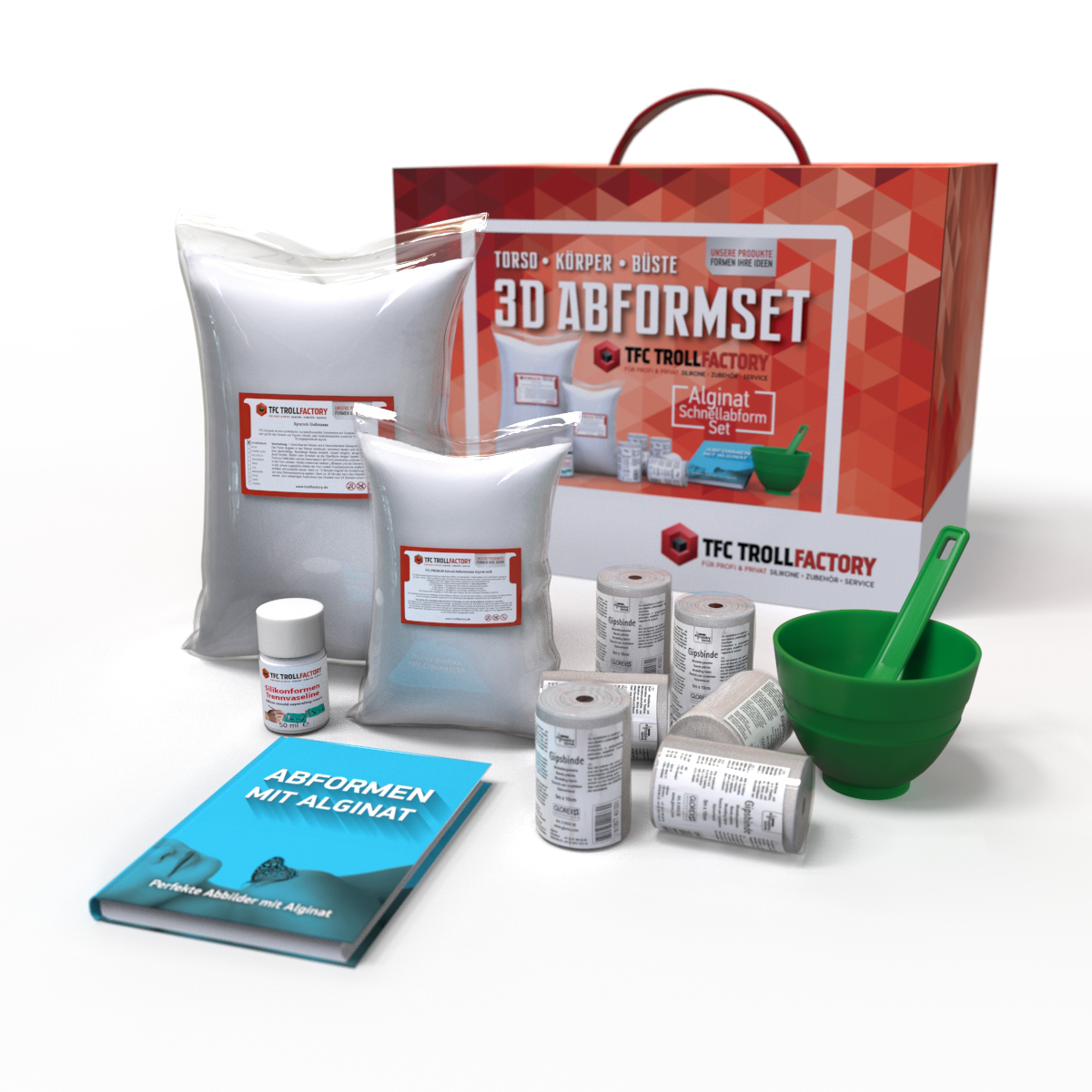 TFC Abformset Alginat 3D Körper Torso TFC Abformset Alginat 3D Körper Torso