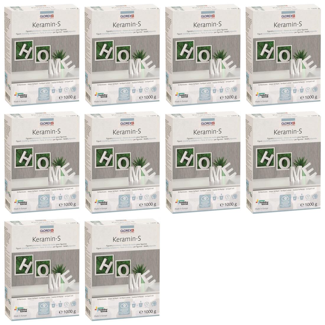 Keramin-S Wetterfest schneeweiss - Größe: 10 x 1kg Packung