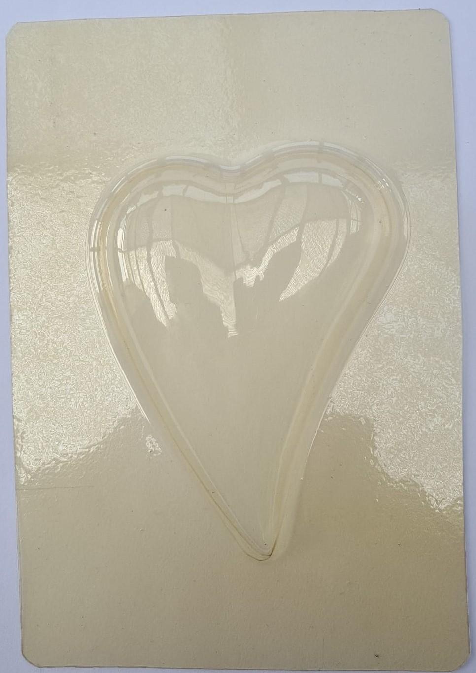 Bougies Giessform Tropfenherz M klein Kunststoff transparent lebensmittelgeeignet