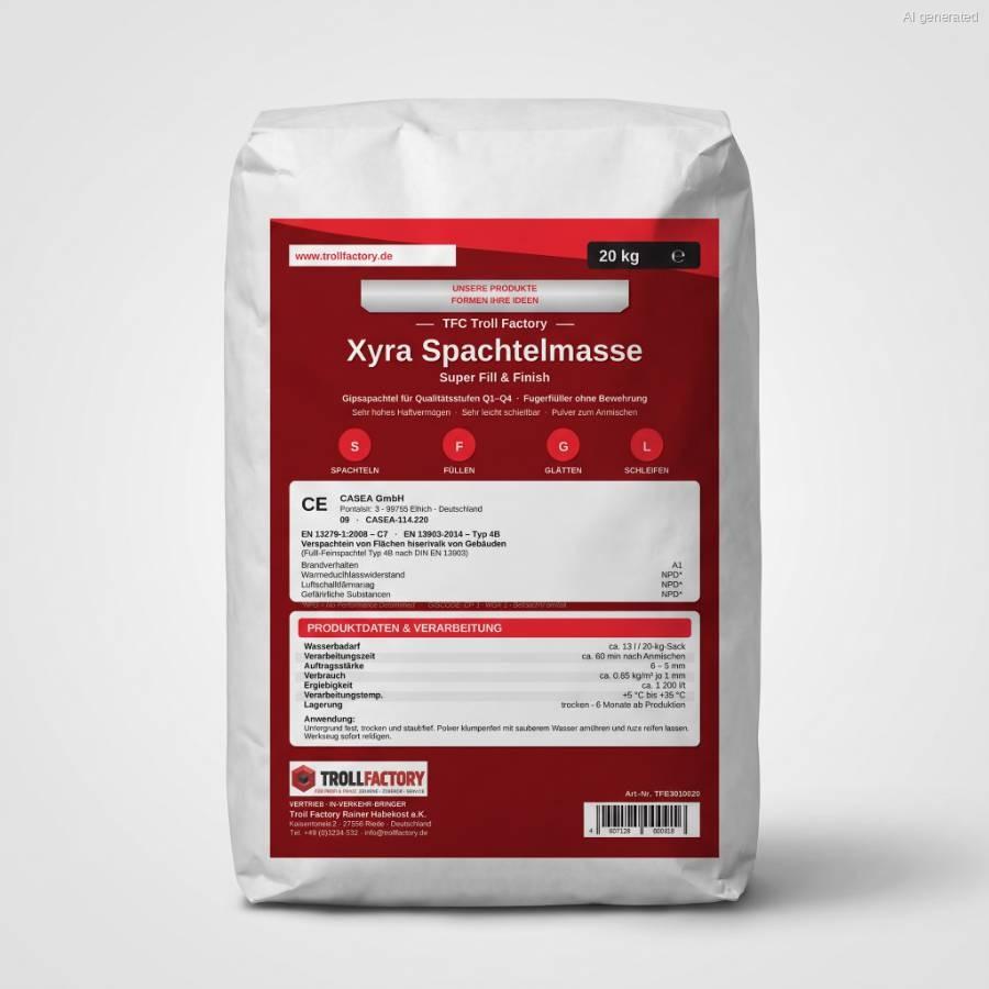 TFC Xyra Spachtelmasse Super Fill & Finish, Gipsspachtel Q1-Q4  Größe: 20 kg