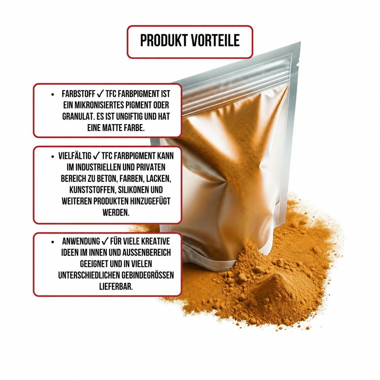 TFC Farbpigment Oxid orange - Größe: 1 kg