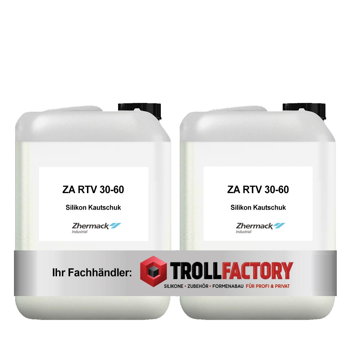 Zhermack Silikon Kautschuk ZA RTV 30-60 weiss super belastbar - Größe: 10kg