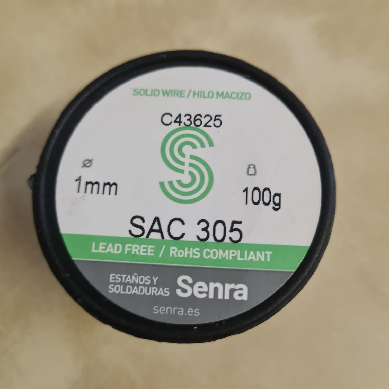 Lötdraht Zinndraht SAC305 bleifrei 2,2 % Flux 1 mm - Größe: 100 g