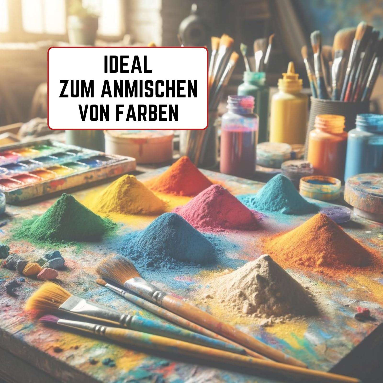 Set 7 x TFC Farbpigment Oxid je 50 g schwarz braun, grün, hellblau, ziegelrot, gelb, weiß