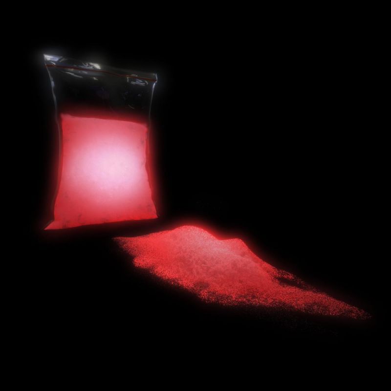 TFC Nachleuchtpigment Leuchtpulver Farbe in der Nacht rot