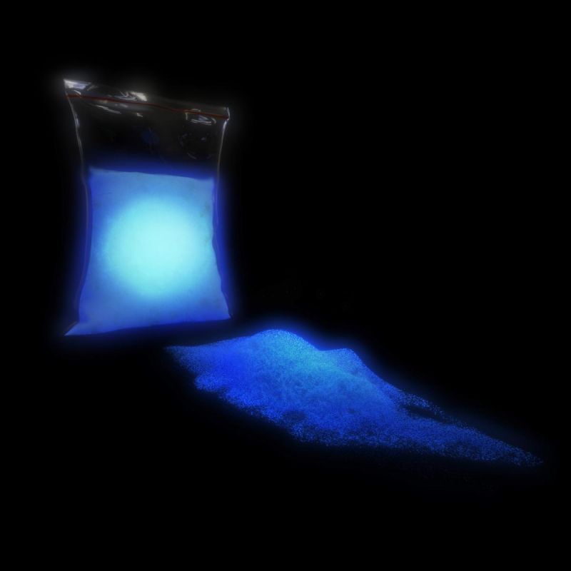 TFC Nachleuchtpigment Leuchtpulver Farbe in der Nacht blau